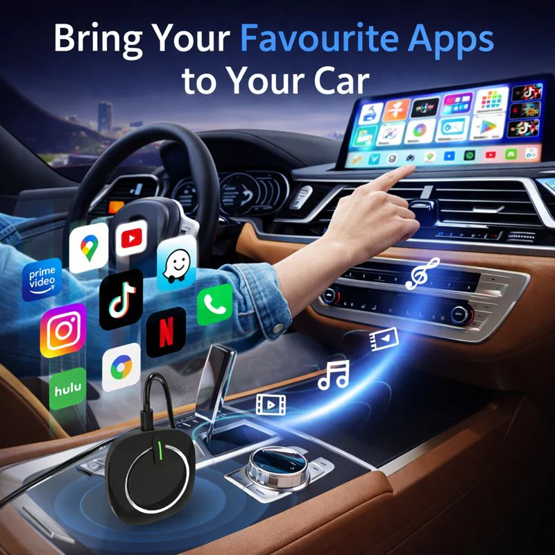 Trendtronics Ai Box pro with Inbuilt SIM Slot , 4+64GB, Android 13, CarPlay & Android Auto, Google Play, YouTube, Netflix, jiohotstar(1-Year Warranty) - Image 5