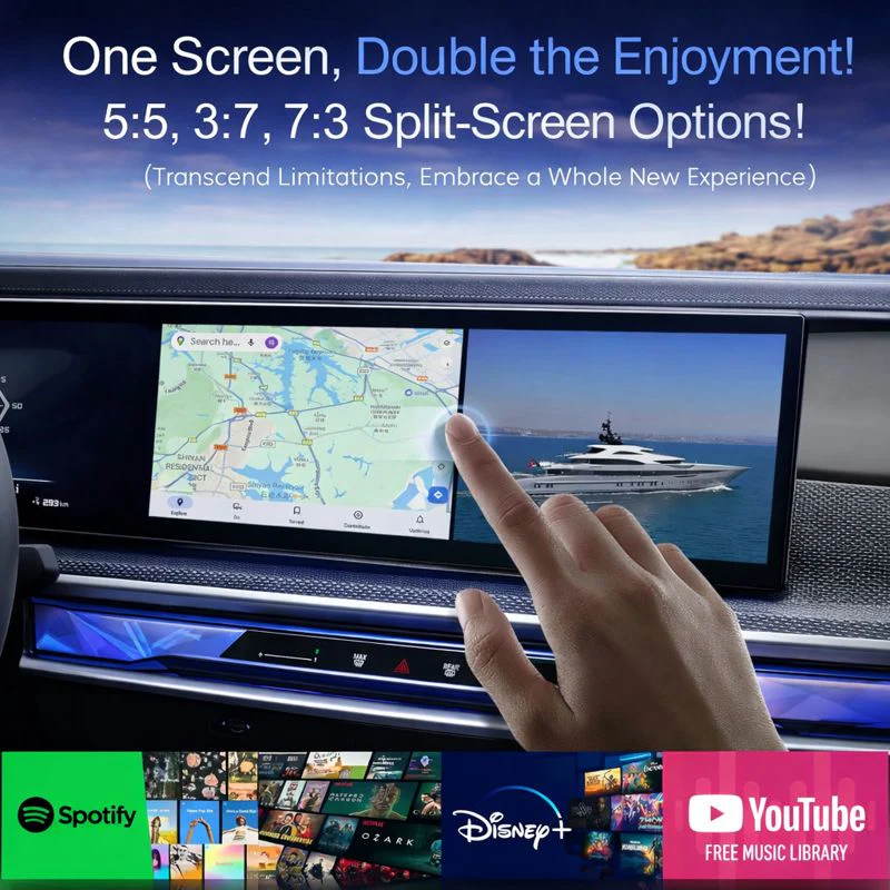 Trendtronics Ai Box pro with Inbuilt SIM Slot , 4+64GB, Android 13, CarPlay & Android Auto, Google Play, YouTube, Netflix, jiohotstar(1-Year Warranty) - Image 7