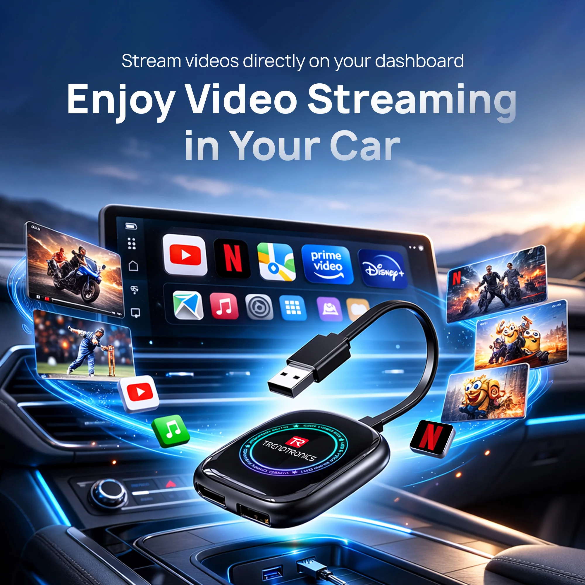 Trendtronics Android TBox for cars, 4GB RAM 32GB, Android 12 - Image 7