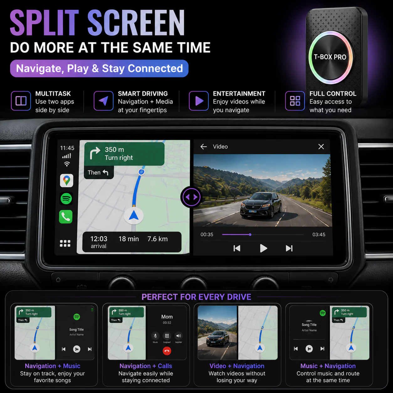 Trendtronics Android TBox pro for cars, 4GB RAM 32GB, Android 14 - Image 6