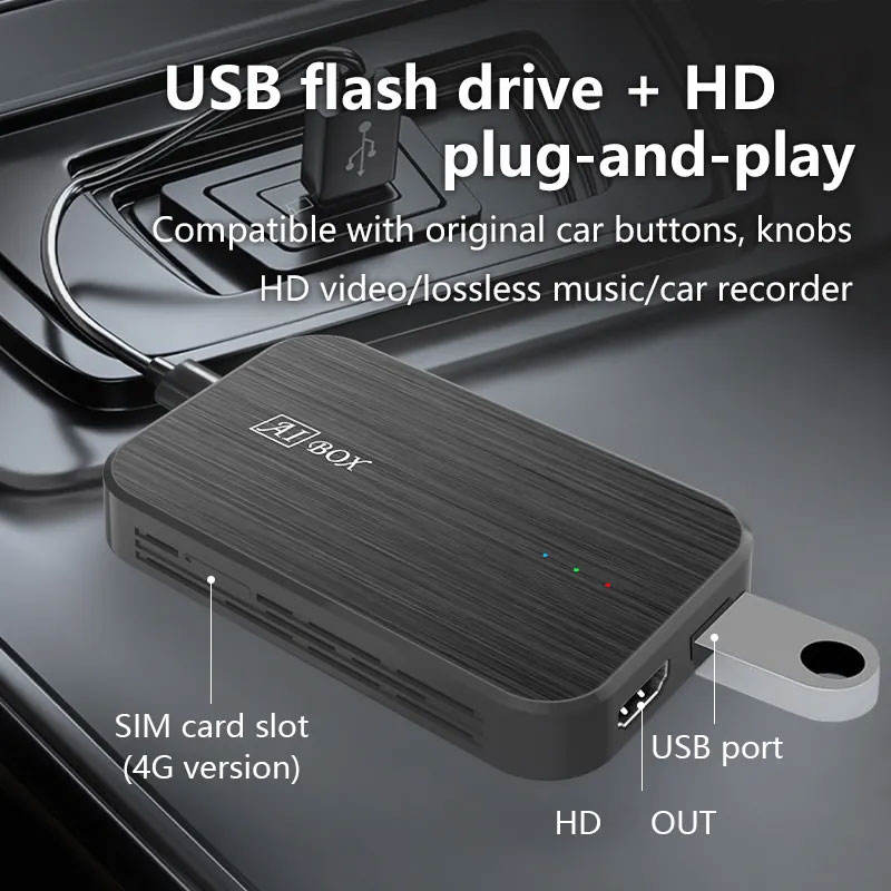 Trendtronics AI Box for cars with Inbuilt SIM Slot | 4GB RAM 64GB Storage | Wireless CarPlay & Android Auto 1-Year Warranty - Image 3