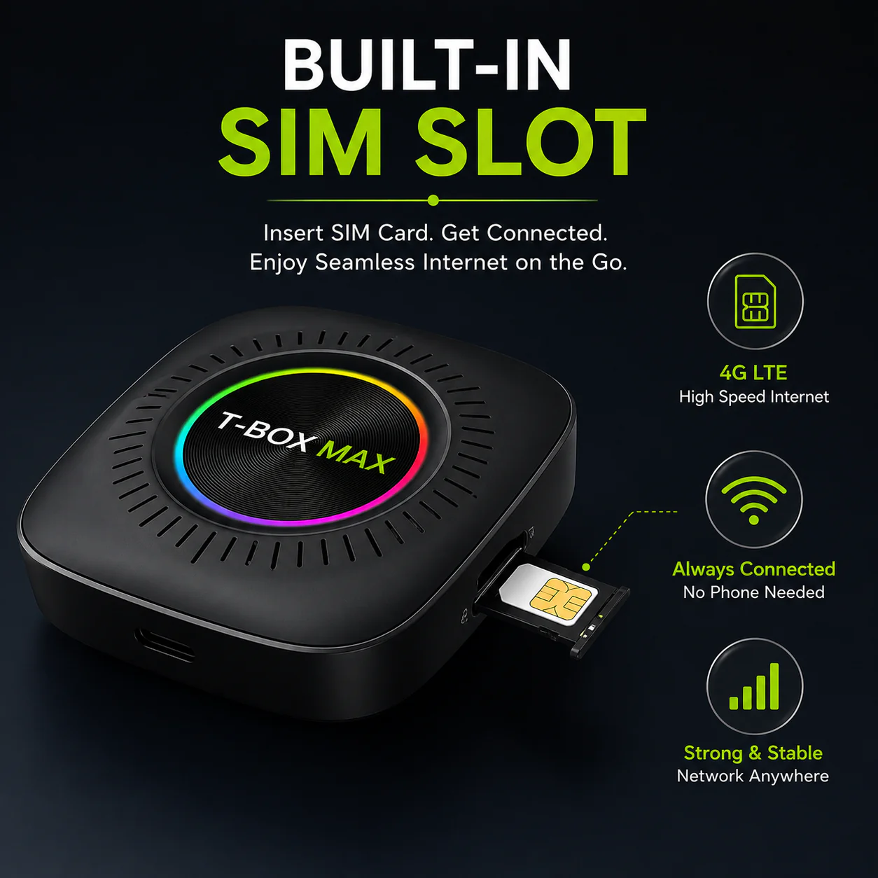 Trendtronics Tbox Max with Inbuilt SIM Slot , 8+128GB, Android 13, CarPlay & Android Auto, Google Play, YouTube, Netflix, jiohotstar(1-Year Warranty) - Image 8